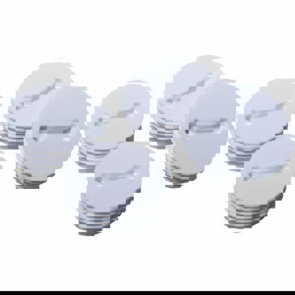 Electrical Enclosure Closure Plug: Non-Metallic, Use with Adapter, Boxes & Electrical Outlets